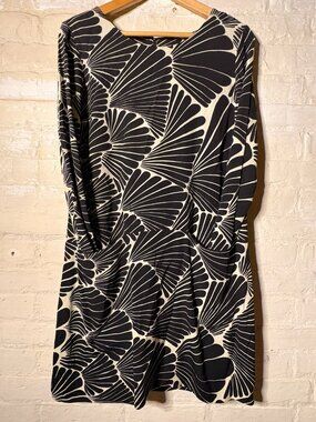 J. Crew 100% silk Jules "Fanfare" shift dress, size 10